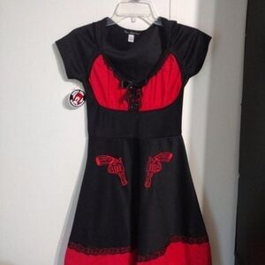 Paper Doll Black and Red Dress XL